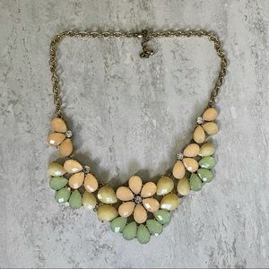 Floral statement necklace